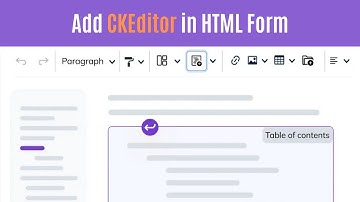 How to add CKEditor in HTML form