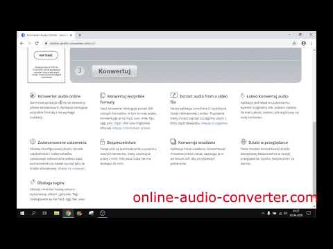 Wideo: Jak Konwertować Pliki Audio
