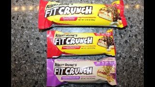 Chef Robert Irvine Fit Crunch Protein Bars: PB, Chocolate PB and PB & Jelly Review