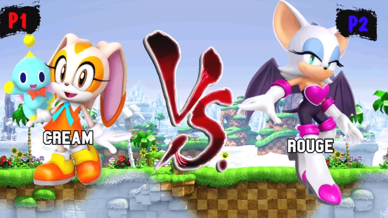 Cream & Amy Rose VS Rouge I Sonic Battle JUS MUGEN v3 - YouTube