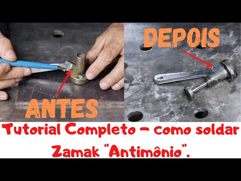 Como soldar ZAMAK "Antimônio"! Dicas que valem ouro!