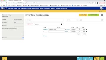 How to register stock of an assembly product in ERPLY Back Office