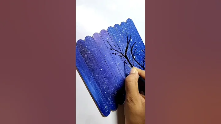 Icecream stick painting//Pop Stick Painting ❤️