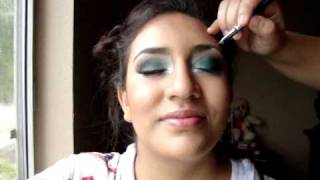 Smoked out Aqua Tutorial using Bitchslap cosmetics Net Worth