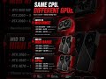 Same CPU, totally different gaming experience. #gpu #vgacard #gaming #games #pcbuild #pcbuildinggame