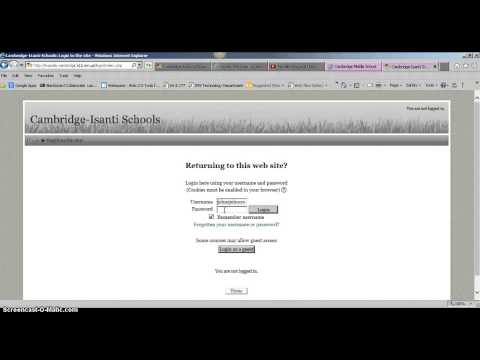 How to sign into Moodle at CMS