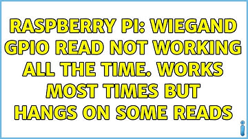 Raspberry Pi: Wiegand GPIO read not working all the time. Works most times but hangs on some reads