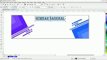 Tutorial pembuatan banner simple menggunakan Corel Draw x7