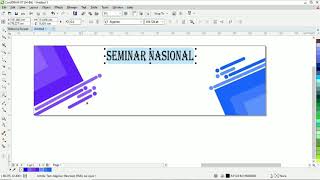 Tutorial pembuatan banner simple menggunakan Corel Draw x7