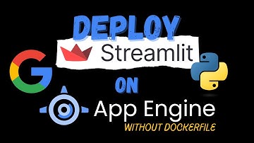 Deploy a Streamlit app on Google Cloud App Engine (without a Dockerfile)