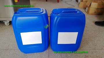 Automatic 20L jerry can labeling machine prices for double sides label applicator device