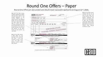 CAO Offers process 2016