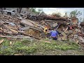 Rescue Workers Pull Woman From Rubble After Tornado Rips Through Greenfield