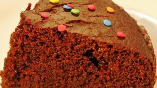 How to make Eggless Chocolate Cake in Pressure Cooker (Cooker Cake) (No oven cake)
