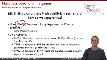 Game Theory 2 04a  Hardness of Computing a Nash Equilibrium Basic