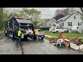 Garbage truck vs massive bulk piles