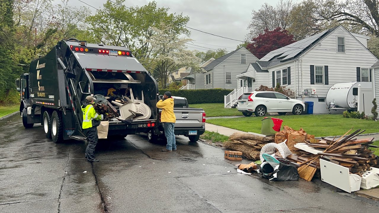Garbage Truck VS Massive Bulk Piles YouTube