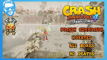 Potion Commotion (N.Verted) - Full Walkthrough - No Deaths - All Gems - Crash Bandicoot 4 [4k]