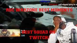 LIVE FOOTAGE OF RDC'S FIRST WARZONE WIN AND FUNNY MOMENTS! BEST WARZONE SQUAD EVER!