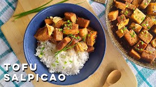 Tofu that looks like Meat | Tofu Salpicao Recipe | Meaty Tofu recipe