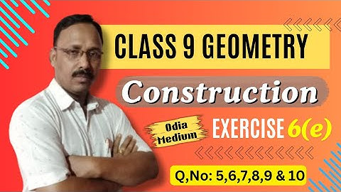 Class 9 Geometry | Construction | Chapter 6e | @ashoksir_abmaths #class9 #construction