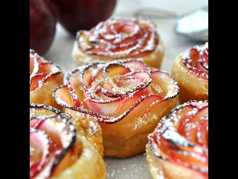 Video: Puff Pastry Panggang Apel Mawar. Resep Langkah Demi Langkah Dengan Foto