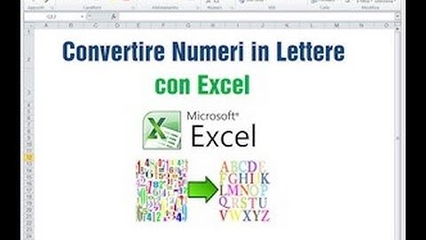 Convertire Numeri in Lettere con Excel