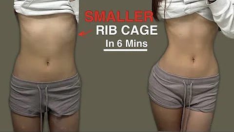 How to get a SMALLER RIB CAGE- Follow Along Workout for a Smaller Waist