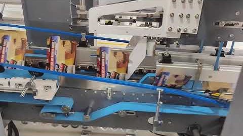 1200PC Automatic Corrugated Box Folder Gluer Gluing machine testing with lock bottom boxes