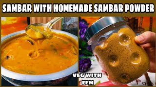 Hotel Jaisa Tasty Sambar Ghar Par Bananey Ka Aasaan Tarika Wo Bhi Homemade Sambar Powder Ke Sath