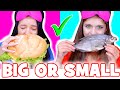 ASMR Yes Or No VS Big Or Small Food Challenge