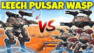 🔥 LEECH 2X PULSAR & WASP VS PULSARS VS WASPS VS HUSSARS || WAR ROBOTS TEST SERVER ||