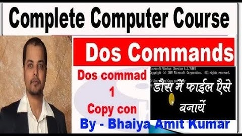 HOW TO USE COPY CON COMMAND IN CMD COMPLETE CMD COMMANDS SERIES IN HINDI