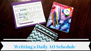 Writing a Daily AO Schedule