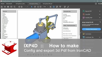 IXP4D Config and export 3d Pdf from IronCAD