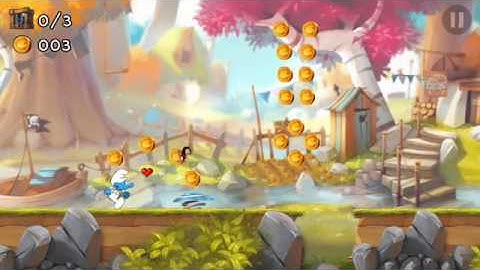 Smurf epic run stage 12 gameplay