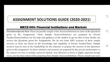 MECE 004 Ignou Solved Assignment 2020-21