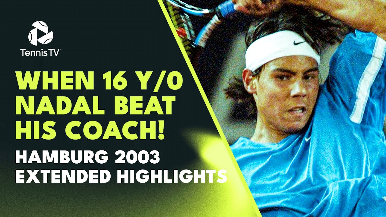 What Were You Doing at 16? When 16y/o Rafa Nadal Beat His Now Coach Moya! Hamburg 2003 Highlights