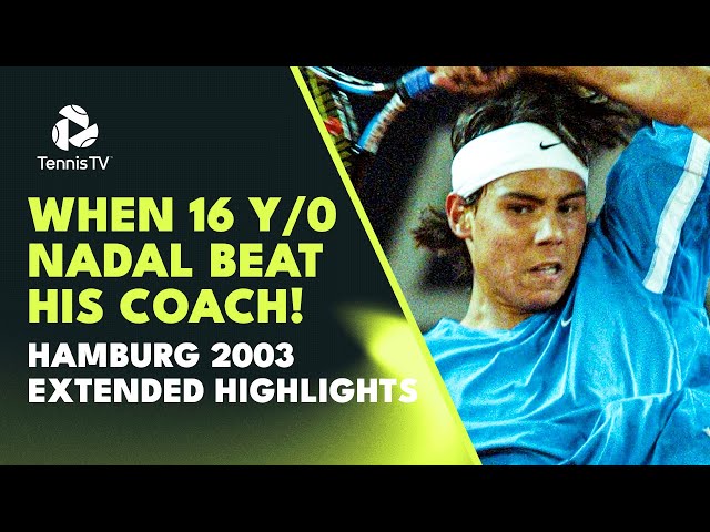 voldgrav skål oversøisk What Were You Doing at 16? When 16y/o Rafa Nadal Beat His Now Coach Moya! |  Hamburg 2003 Highlights - YouTube