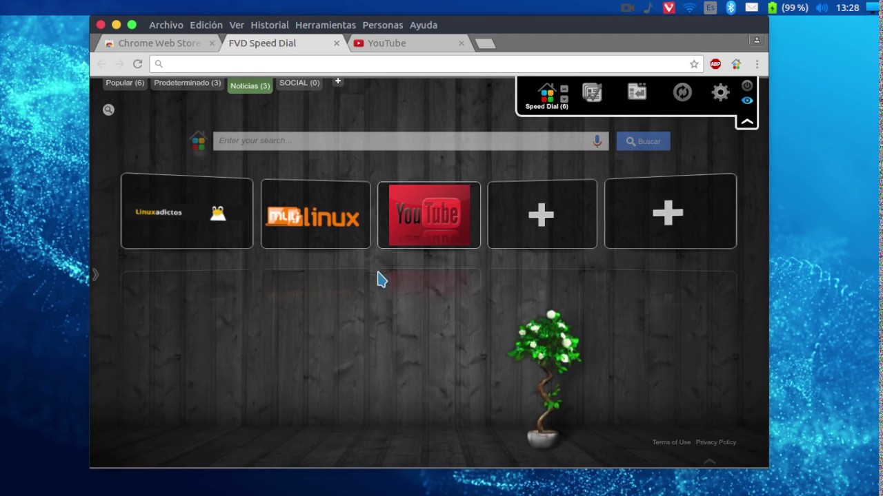 chrome extension 4 Speed dial 3D YouTube