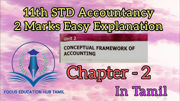 11th std Accountancy chapter-2 |2marks| Book Back Answers  #accountancy #11th  #youtube