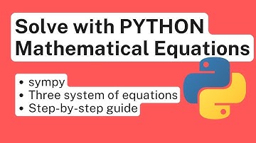 Solve System of Equations with Python