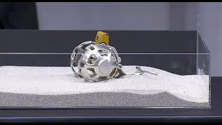 Demo of the ultra-compact deformable lunar robot 