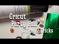 Using Cricut Party Foil to make custom glitter | DIY crafting | Using silhouette portrait |