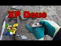 Toy cars with XP Deus, and coins. Metalldetecting on playground.