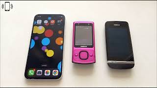 Iphone 12  Nokia 6700 Slide  Nokia Asha 311  Incoming Call
