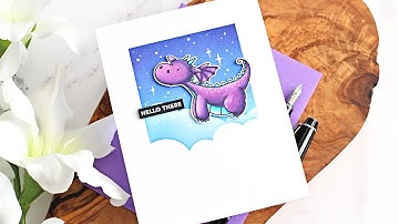 Hello There | Creating a Clean & Simple Card with Ink Blending