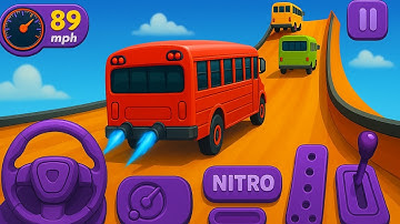 Crazy Bus Mega Ramp Impossible Racing Bus Stunts Impossible Tracks Android Gameplay Video