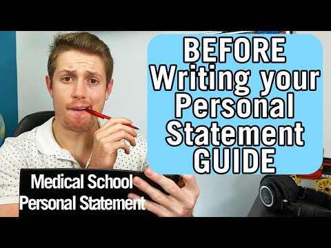 How to Write a Personal Statement | START HERE for Medical School AMCAS
