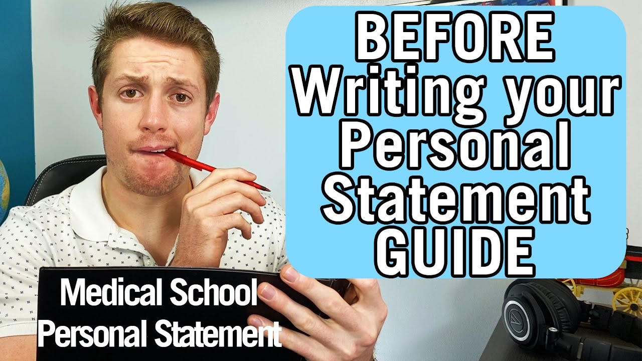 How To Write A Personal Statement START HERE For Medical School AMCAS 